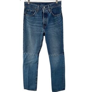 Vintage Levis 501 Anniversary Edition W27 L30 Patchwork High Rise Straight Jeans